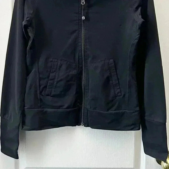 Tuff Athletics Track Jacket Yoga Running Gym Active Zip Up Black Size Small - Picture 6 of 10